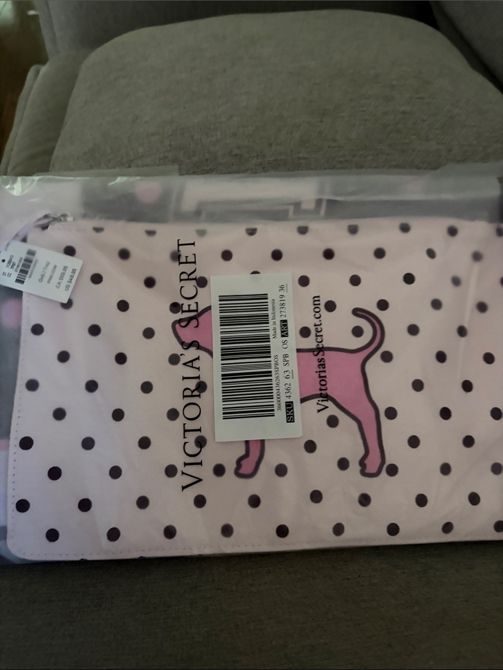 VS Tote bag with zippered pouch